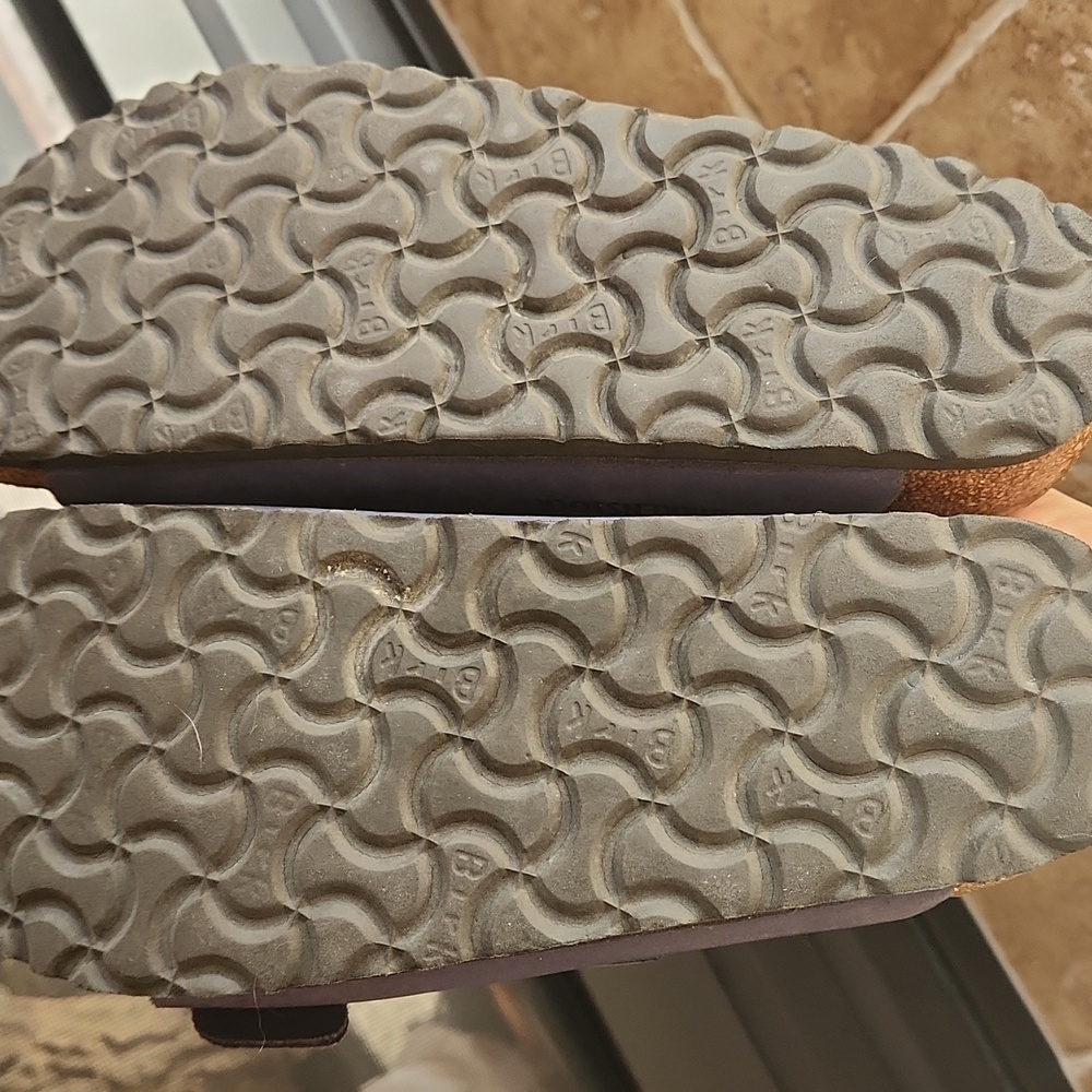 Birkenstock Sandals Wirh Blue Leather Strap Size 38 - Picture 11 of 12